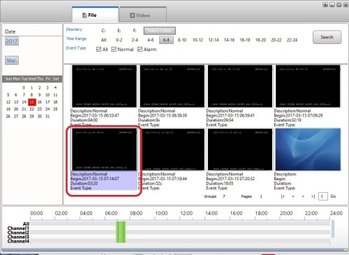 Select video